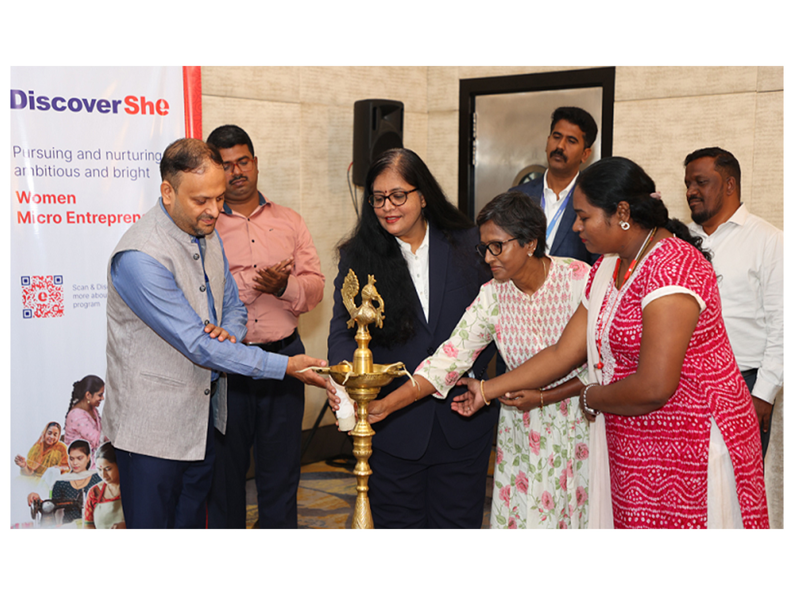 Launch of DiscoverShe in Bengaluru to empower women-led businesses with mentorship and access to loans.