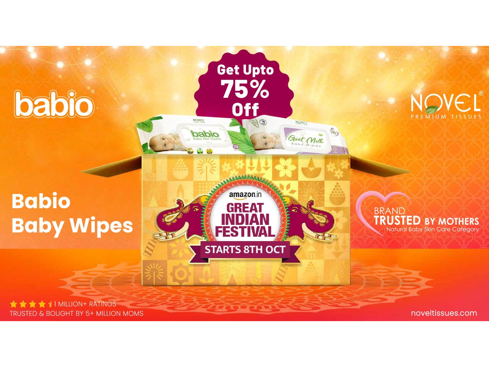 Amazon Great Indian Sale: Bring Big Savings on Novel Babio Baby Products for Indian Parents