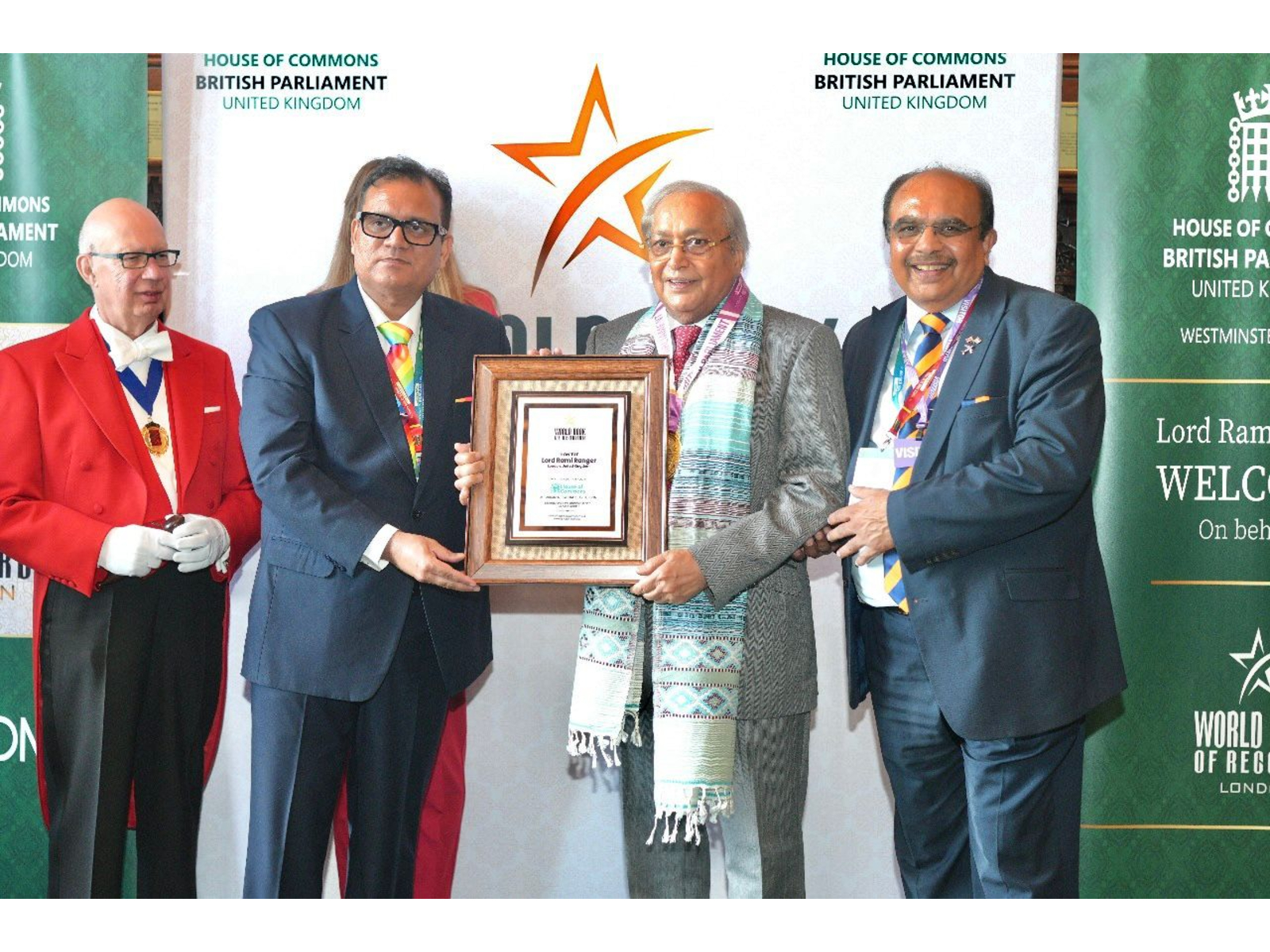 Global Achievers Honored At The 8th World Book Of Records Awards, UK Parliament.