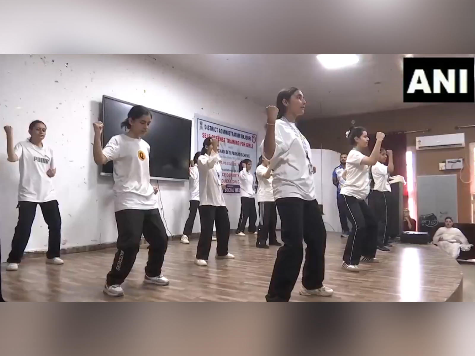 Self-Defence Training Programme organised under Beti Bachao Beti Padhao scheme. (Photo/ANI)