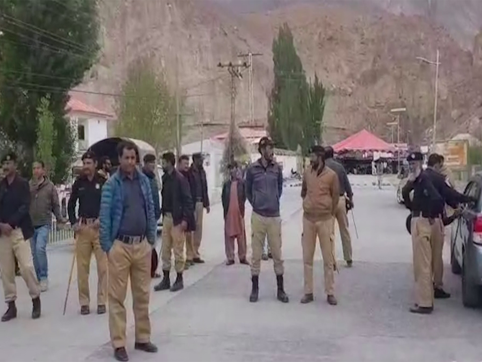 PoGB traders' protest at the Sost border point of the China-Pakistan Economic Corridor (Photo/ANI) PoGB traders' protest at the Sost border point of the China-Pakistan Economic Corridor (Photo/ANI)