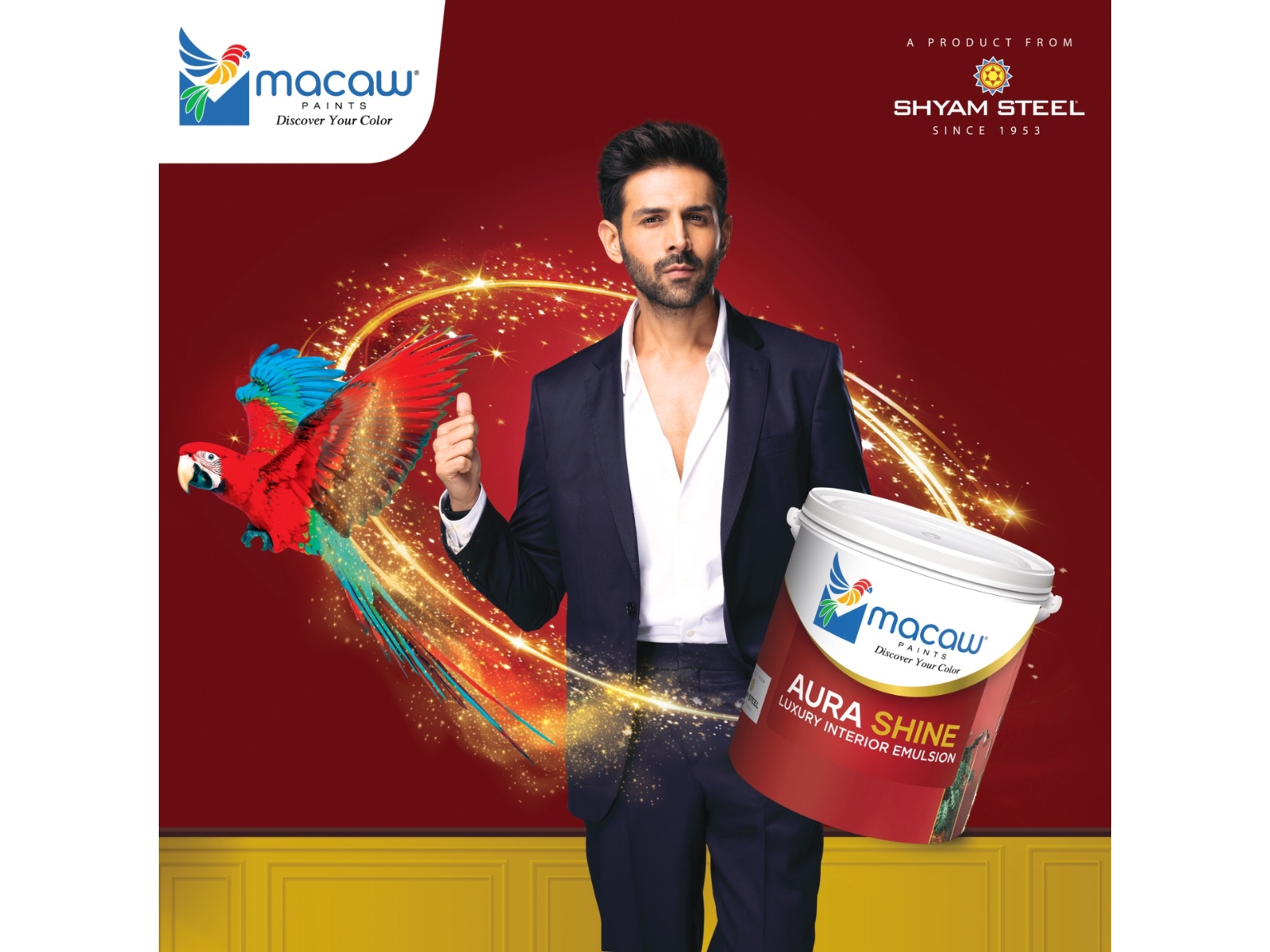 Shyam Steel Launches Macaw Paints with Bollywood’s Heartthrob Kartik Aaryan as Brand Ambassador