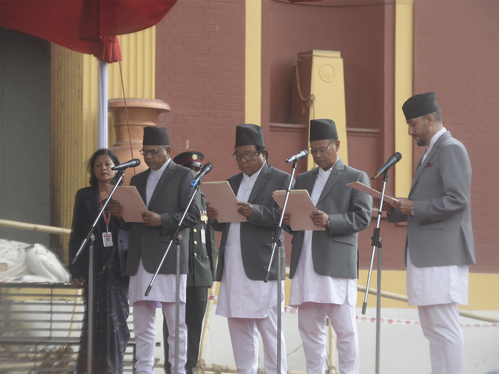 Four new Ministers take oath in Nepal (Photo/ANI)