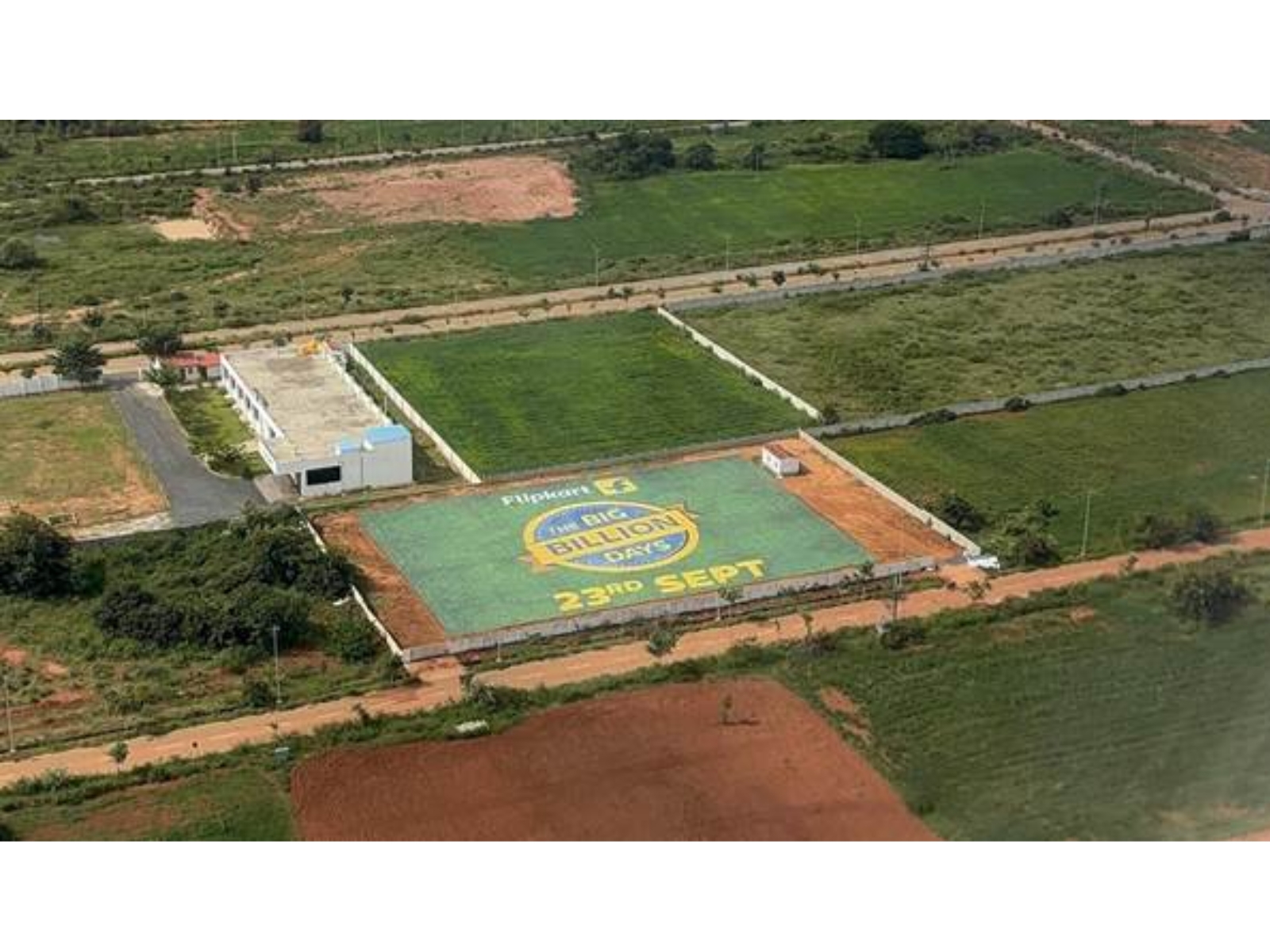 Flipkart’s Big Billion Days Message Stretches Across Farmland Skies in Bengaluru and Kanpur