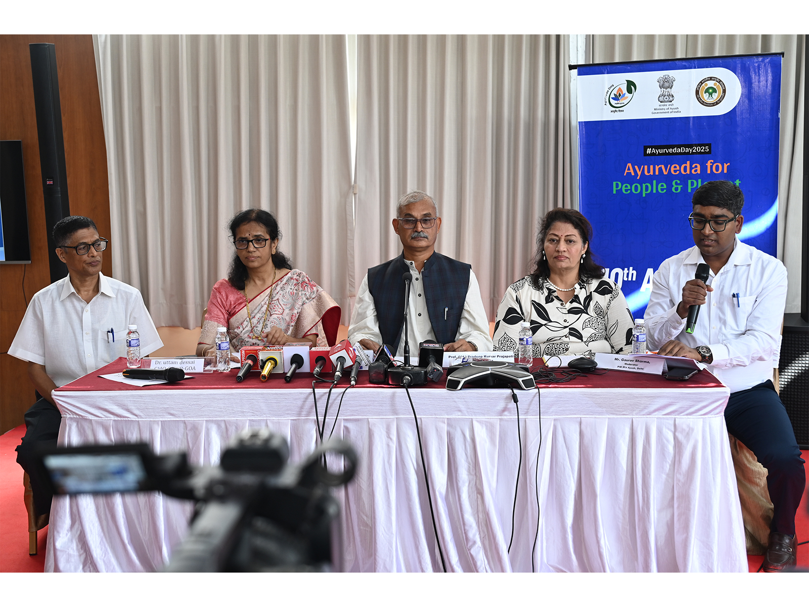 Ministry of Ayush hosts Press Conference in Goa ahead of 10th Ayurveda day celebrations (Photo/PIB) 