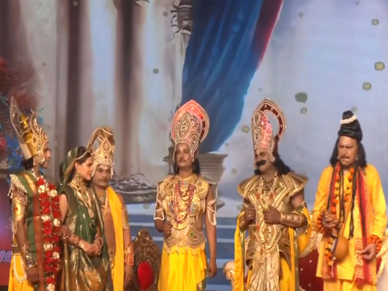 Visuals of ramleela at Ayodhya (Photo/ANI)