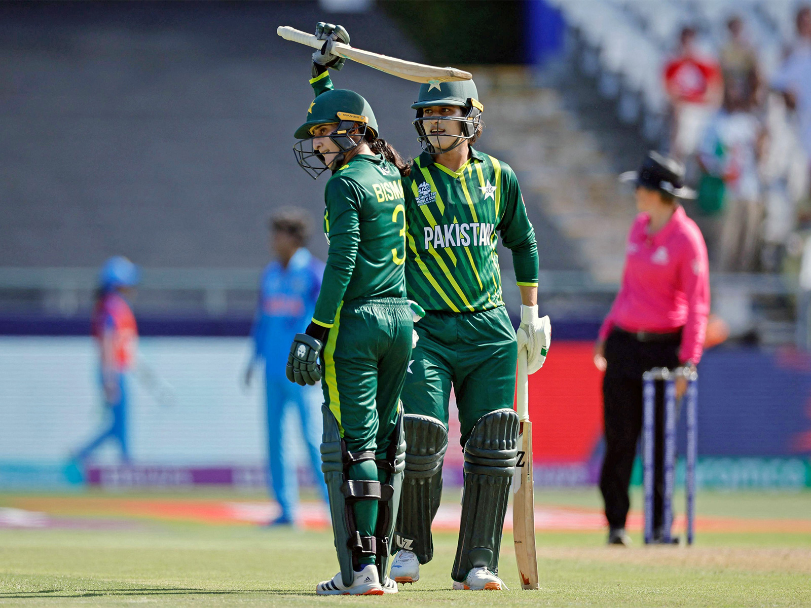 Pakistan players in action. (Photo/ANI) 