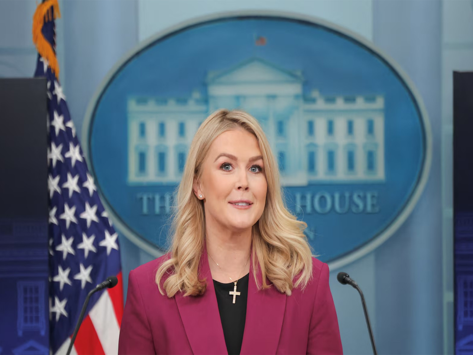 White House Press Secretary Karolina Levitte (File Photo/Reuters)