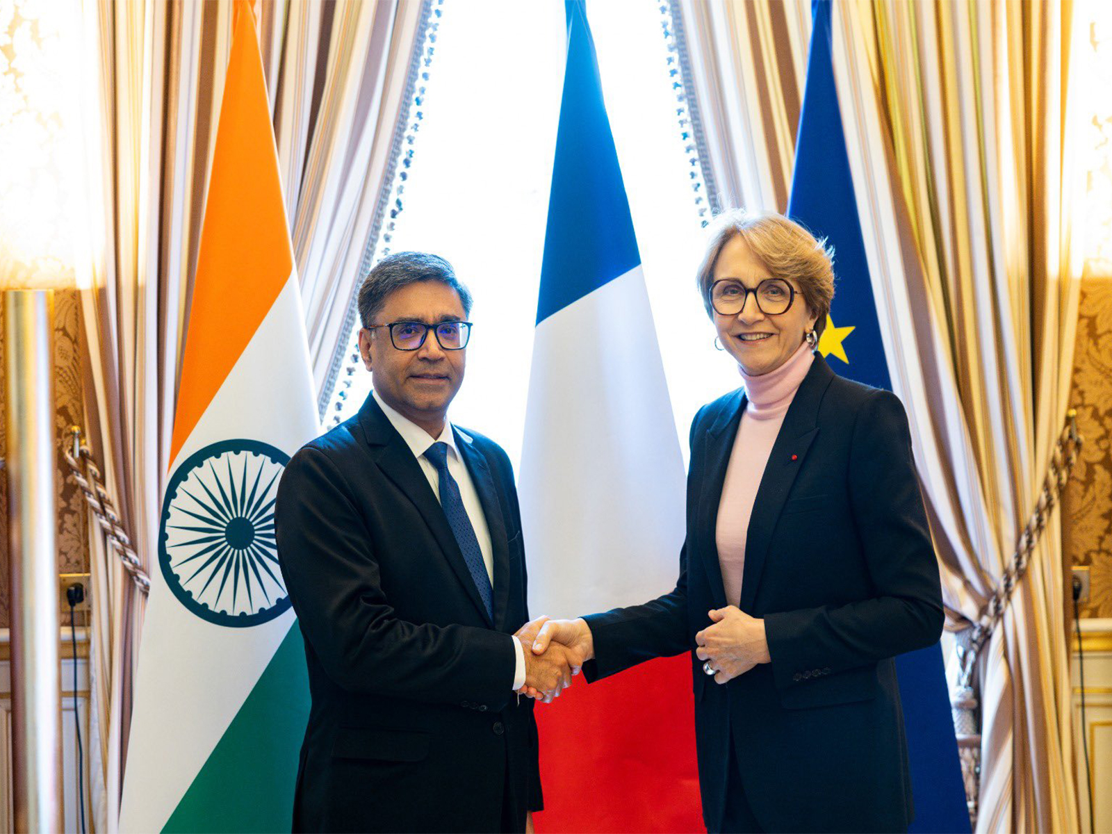 Foreign Secretary Vikram Misri and Secretary-General of the French Ministry for Europe and Foreign Affairs, Anne-Marie Descôtes (File Photo/X@MEA) Foreign Secretary Vikram Misri and Secretary-General of the French Ministry for Europe and Foreign Affairs, Anne-Marie Descôtes (File Photo/X@MEA)