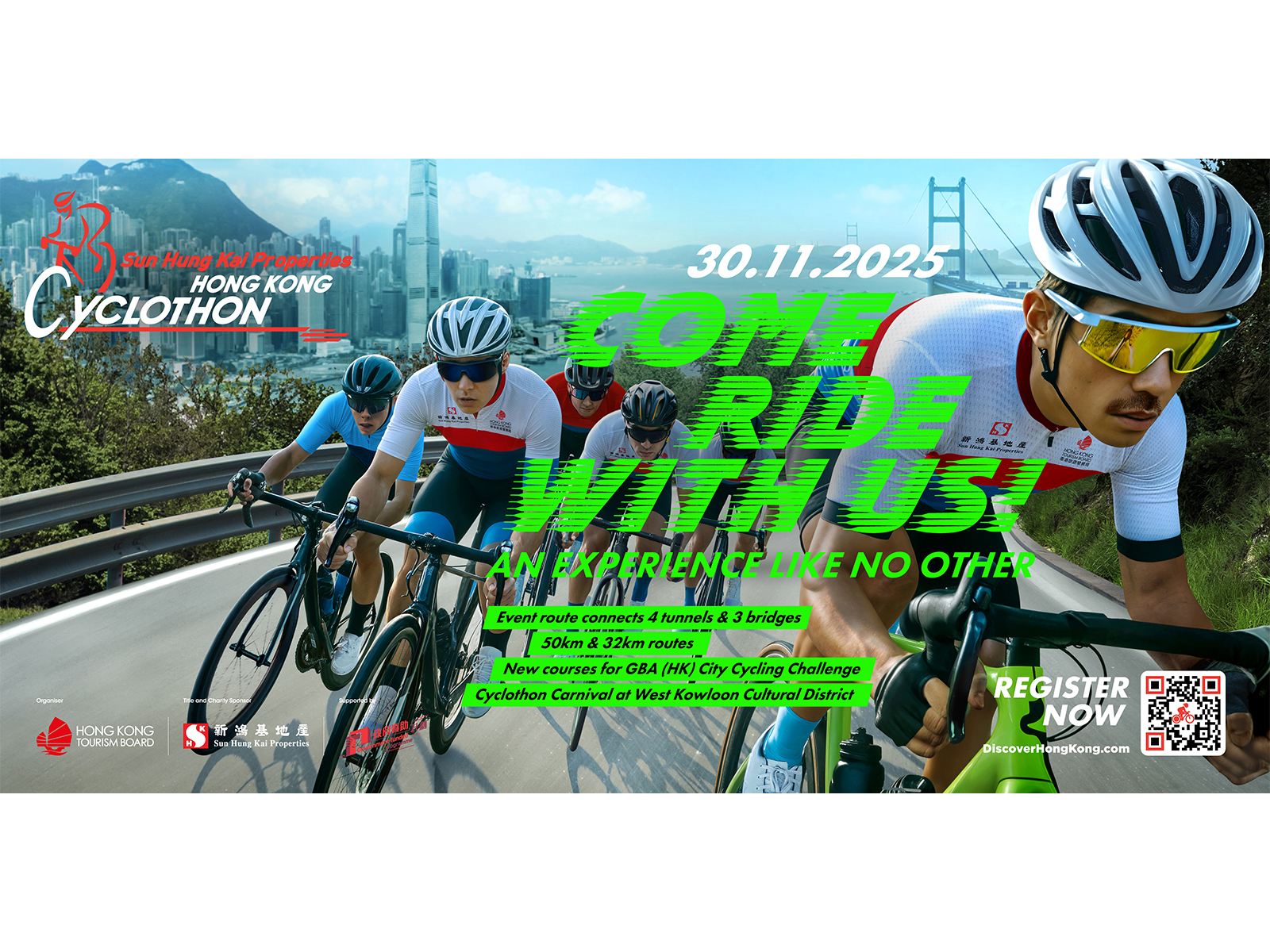 The Sun Hung Kai Properties Hong Kong Cyclothon will be held on 30 November. Registration is now open for 6,000 cyclists across multiple race categories