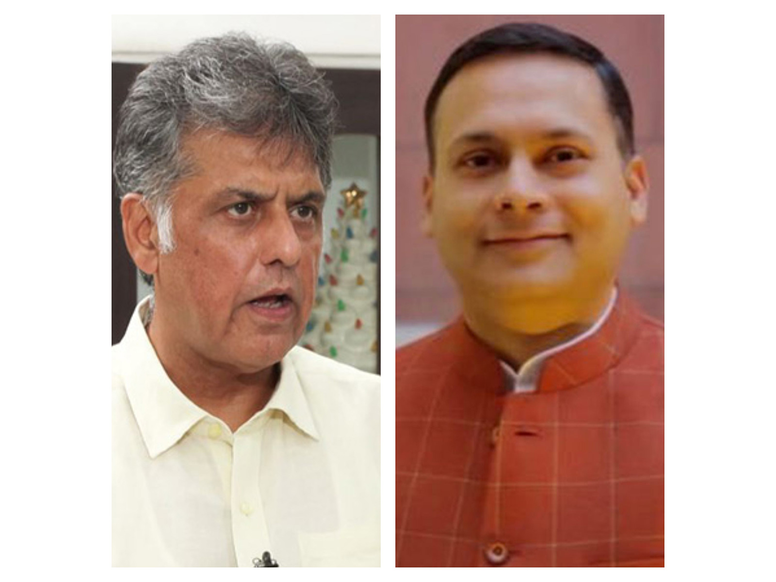 Congress leader Manish Tewari and BJP's national IT department in-charge Amit Malviya (File Photos/ANI)
