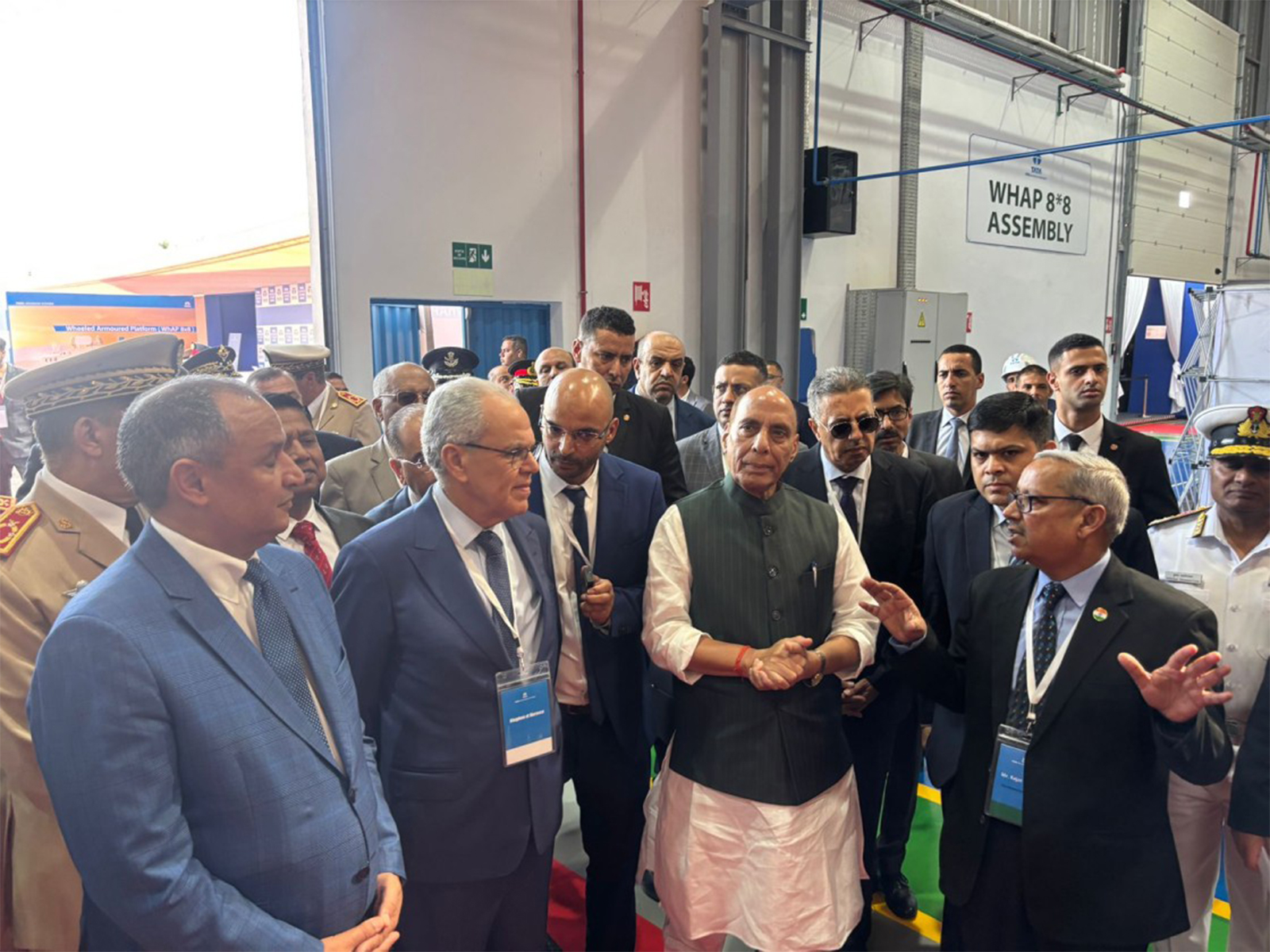Defence Minister Rajnath Singh and Morocco’s Defence Minister Abdelatif Loudyi inaugurate Tata Advanced Systems’ new defence facility in Casablanca (Photo: X/@SpokespersonMoD)