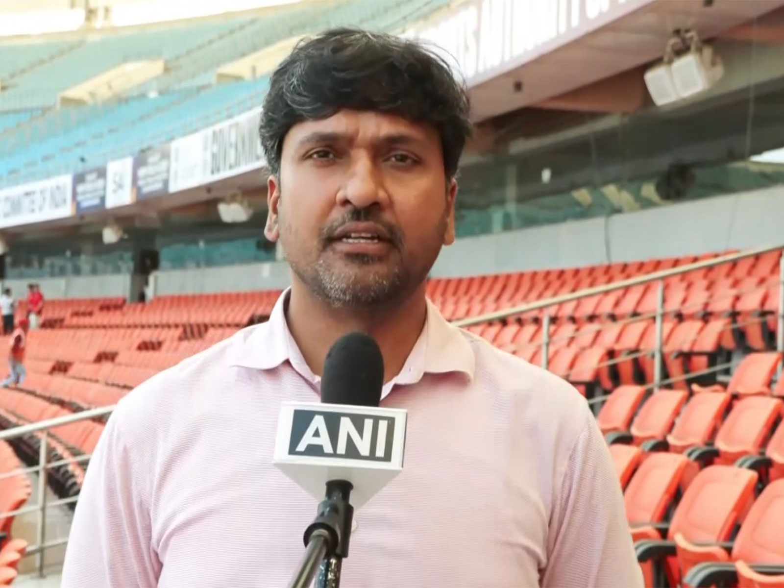 Sarath Chandra Yadav, Administrator of Jawaharlal Nehru Stadium (Photo/ANI) 