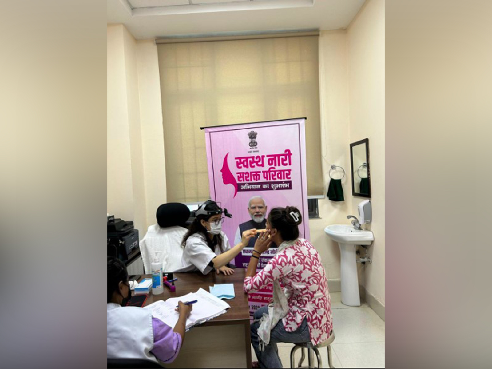 RHTC Najafgarh organises health camps under “Swasth Naari Shashakt Parivar Abhiyan” (Photo/ANI)