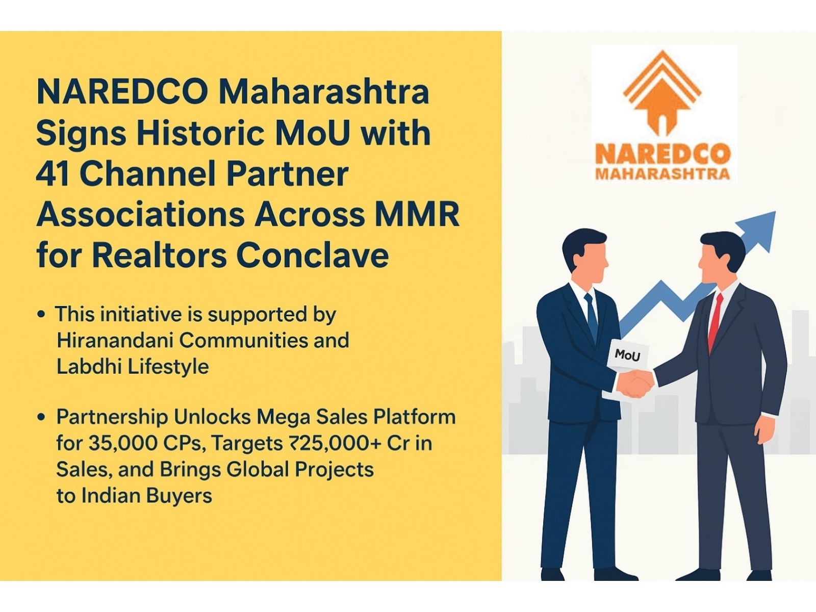 NAREDCO Maharashtra Signs Historic MoU with 41 Channel Partner Associations Across MMR for Realtors Conclave