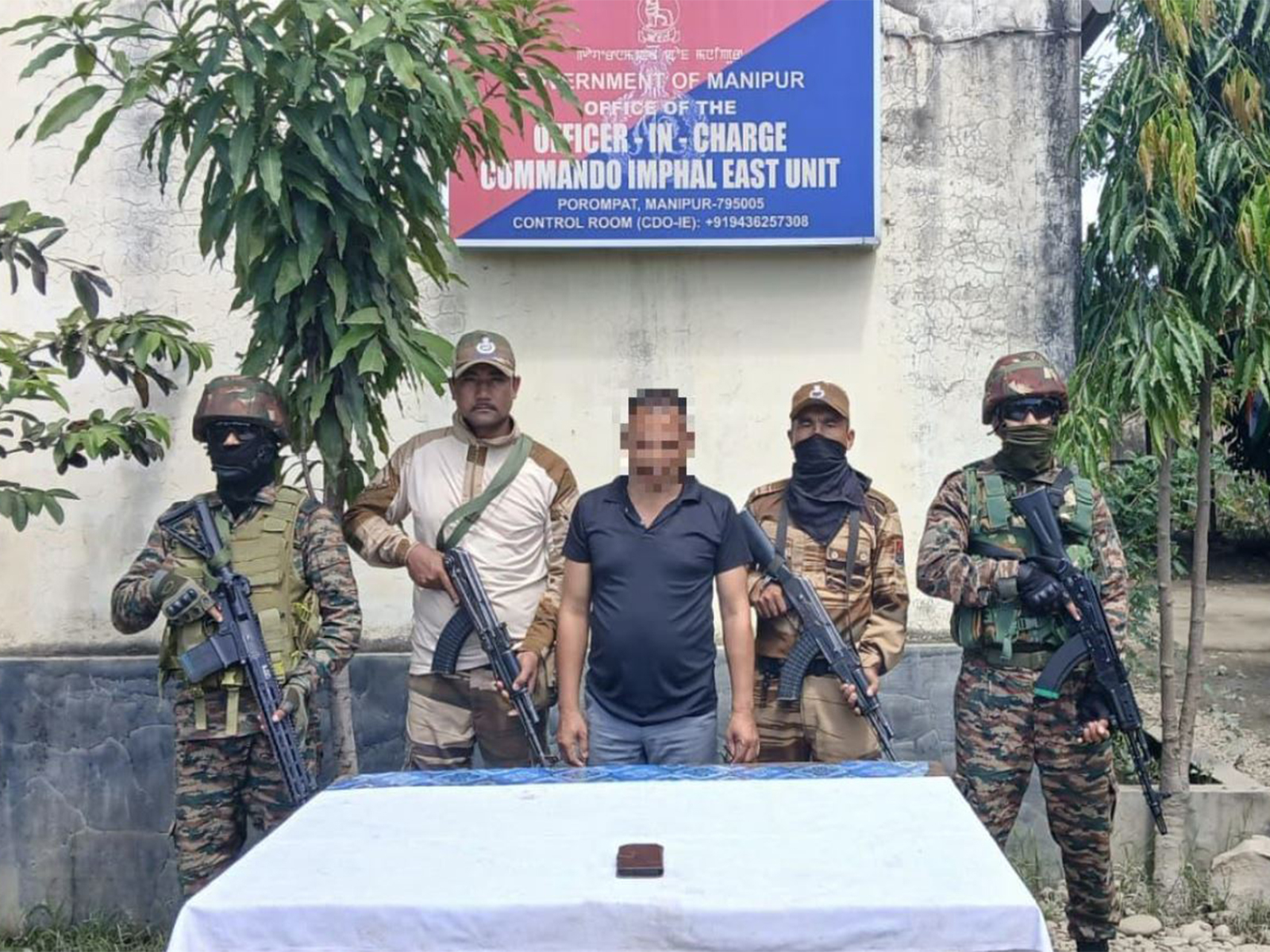 Security Forces arrested an active cadre of KCP (Photo/@manipur_police)