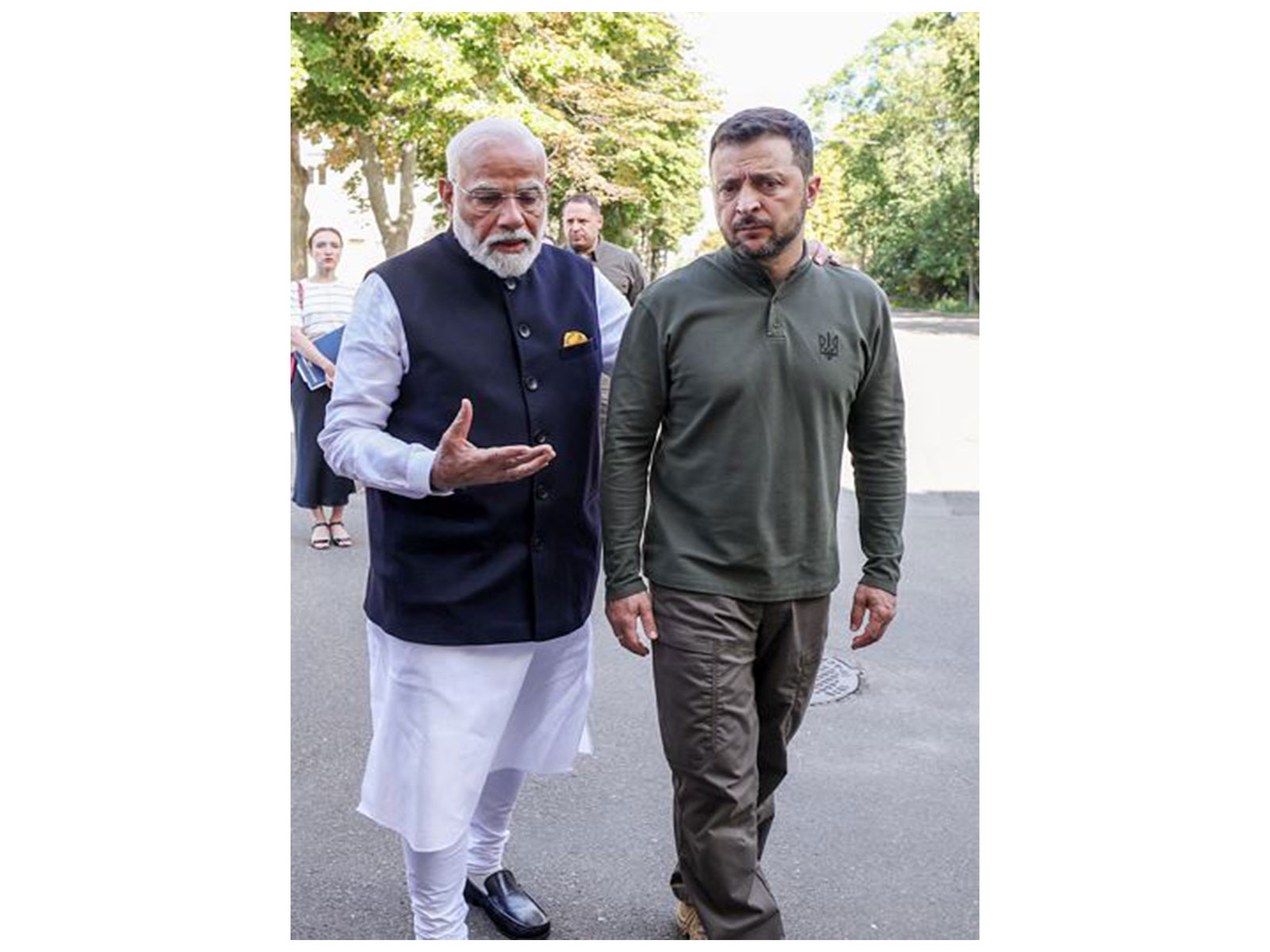 PM Modi with President of Ukraine Volodymyr Zelenskyy in Kiev in 2024 (File Photo/ANI)