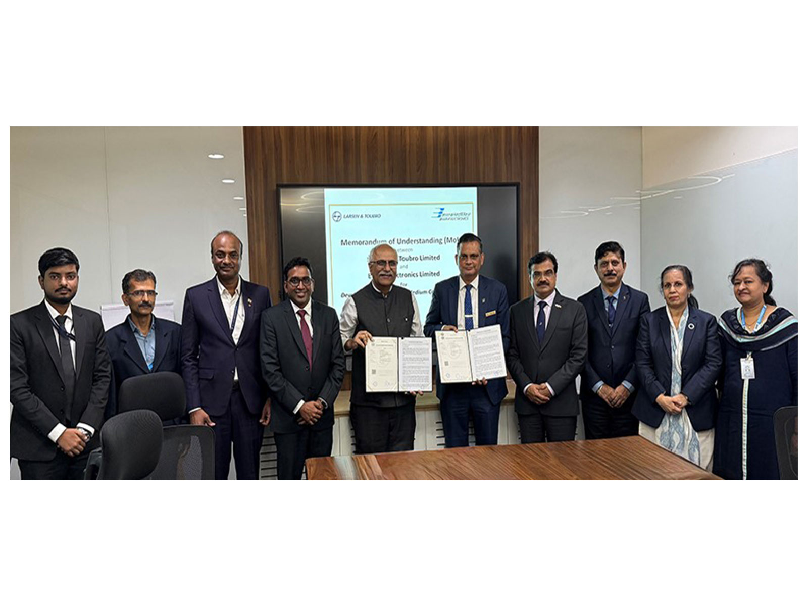  Larsen & Toubro signs a strategic partnership deal with Bharat Electronics Ltd (Photo/@larsentourbo)