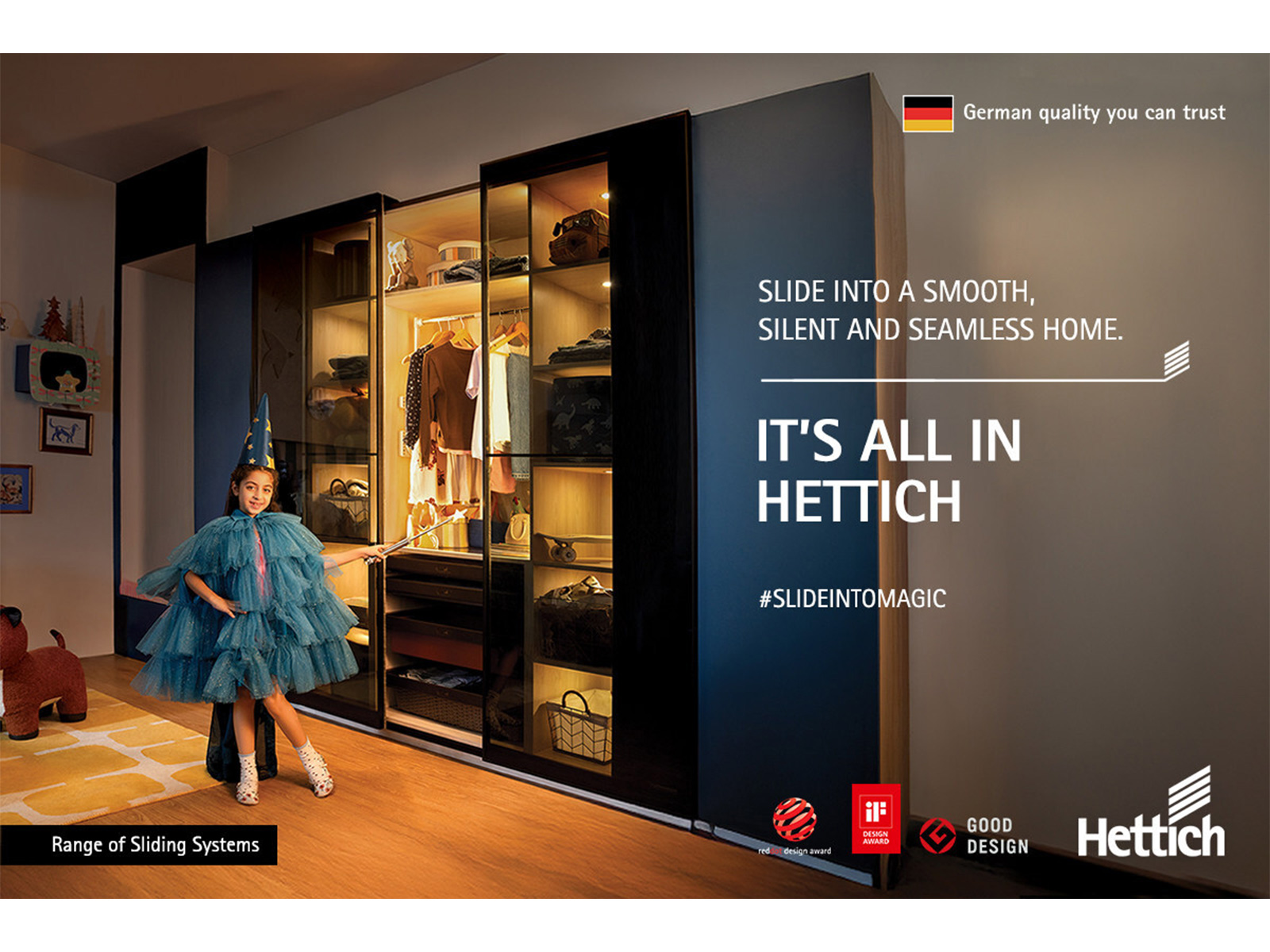 Hettich Sliding Solutions: Smooth, Silent, Seamless