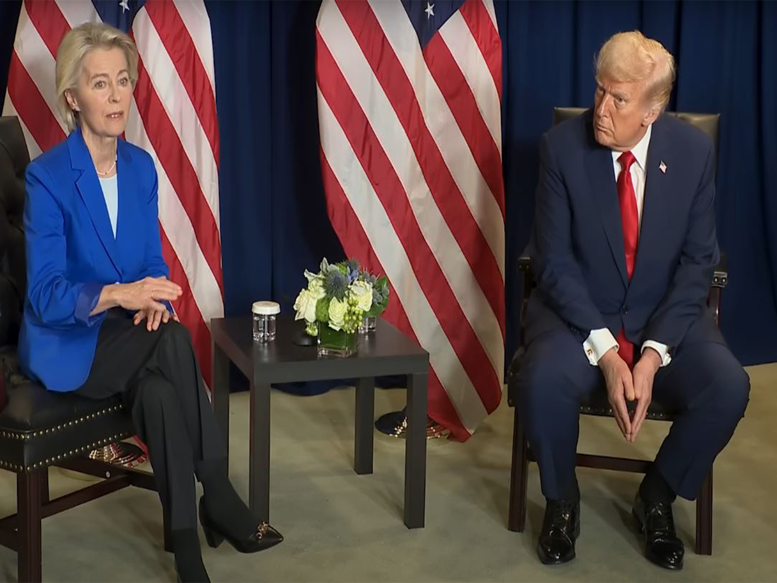 US President Donald Trump with European Commission President Ursula von der Leyen (Photo/WhiteHouseYoutube)