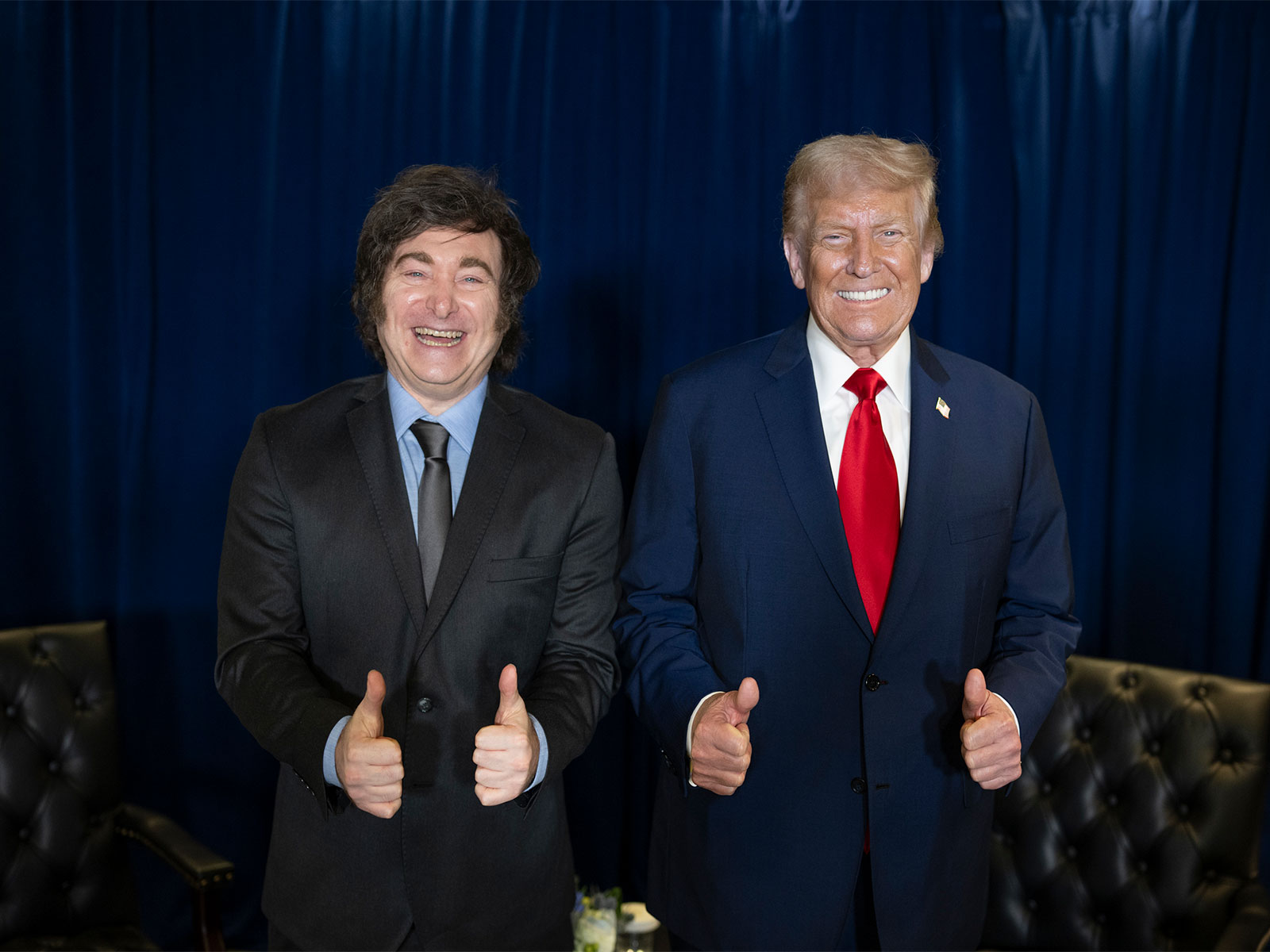 US President Donald Trump with President of Argentina Javier Milei (Image: X@WhiteHouse)