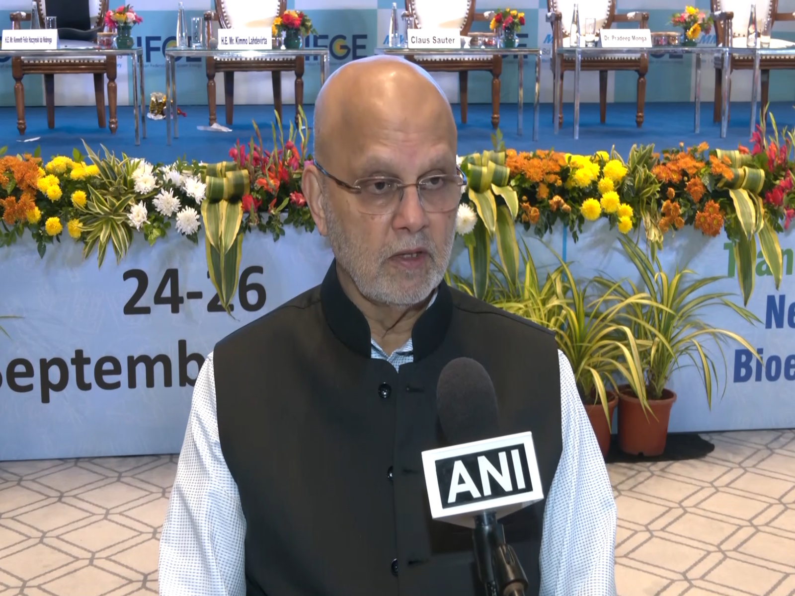 Pramod Chaudhari, President of the Indian Federation of Green Energy (Photo/ANI)