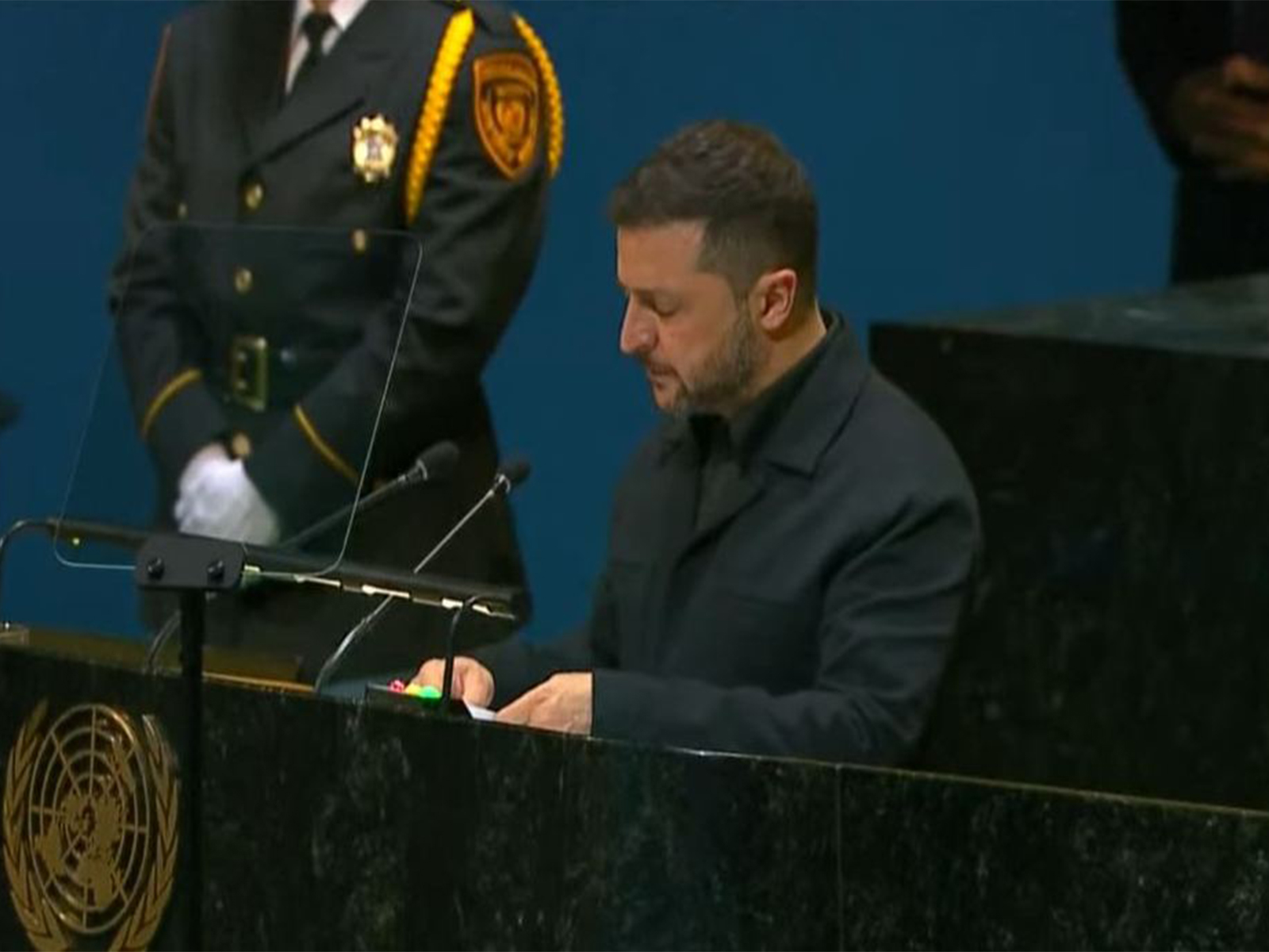 Ukrainian President Volodymyr Zelenskyy addresses the UN General Assembly (Photo/YouTube) Ukrainian President Volodymyr Zelenskyy addresses the UN General Assembly (Photo/YouTube)