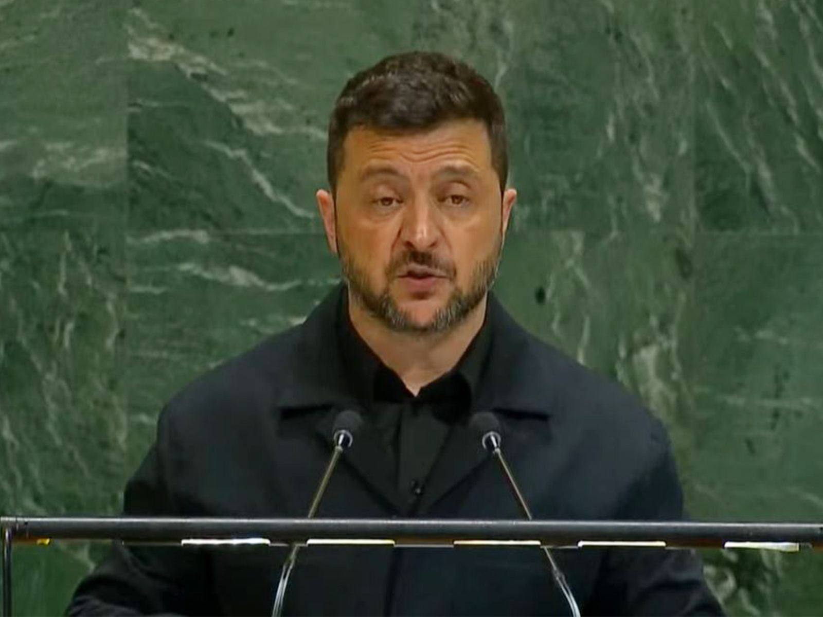 Ukrainian President Volodymyr Zelenskyy urges global leaders to act on Russia’s aggression at the UNGA (Photo/YouTube)