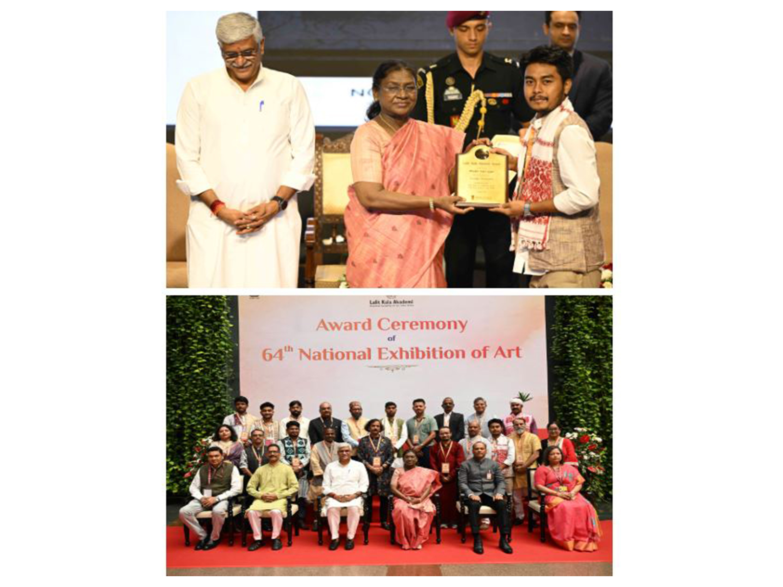  President Droupadi Murmu, graced the award ceremony of the 64th National Exhibition of Art (Photo/PIB)