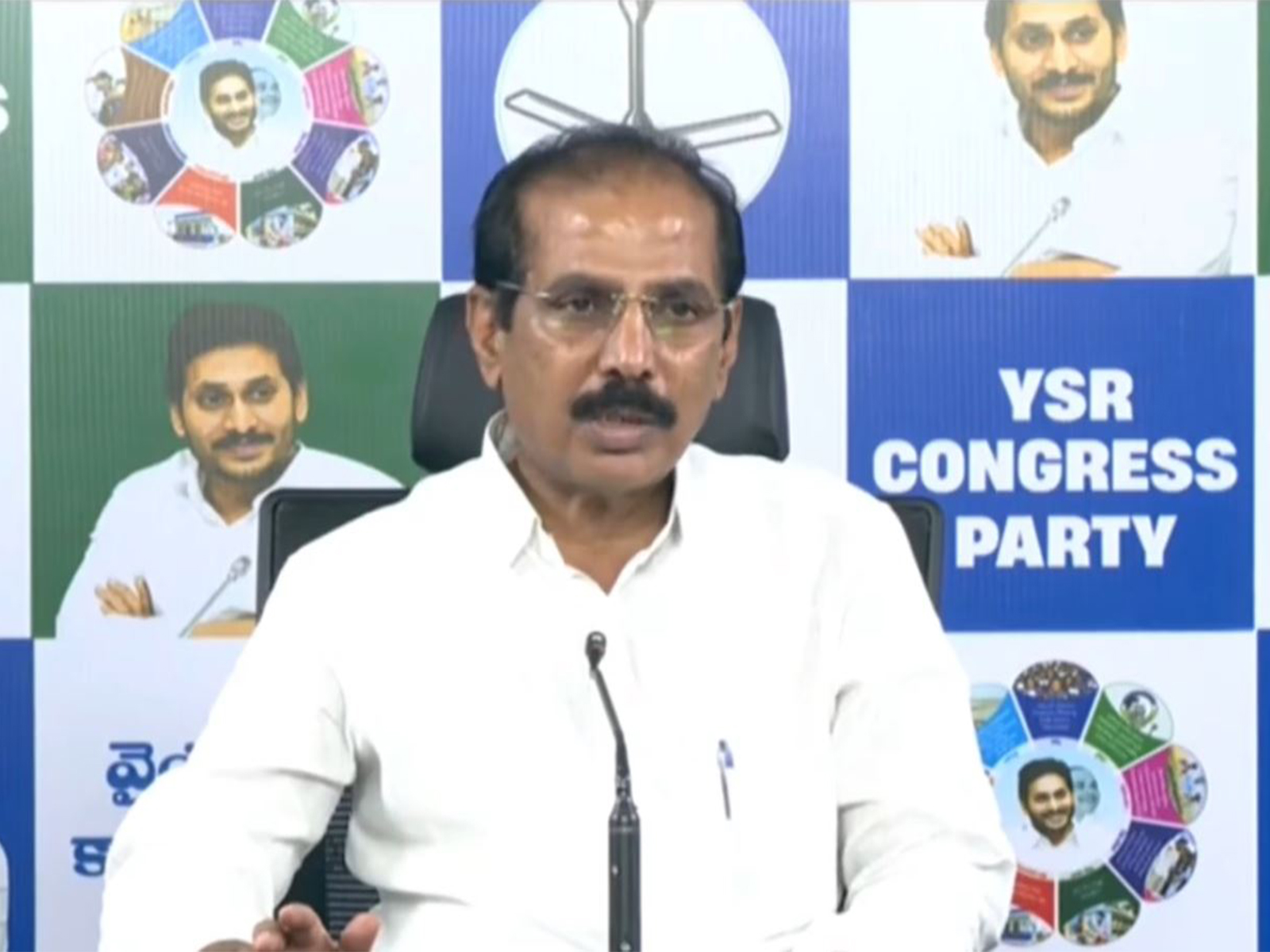M Manohar Reddy, President of YSRCP Legal Cell (Photo: x/@YSRCParty)