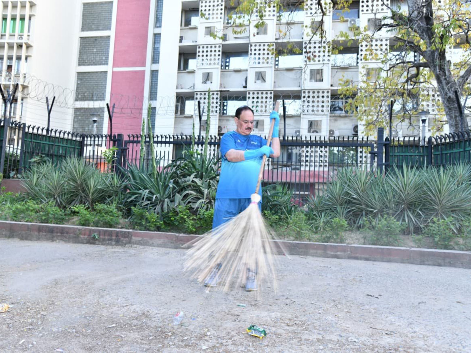 JP Nadda participates in 'Swachhta Hi Seva' campaign under 'Seva Pakhwada' (Photo/X/@JPNadda)