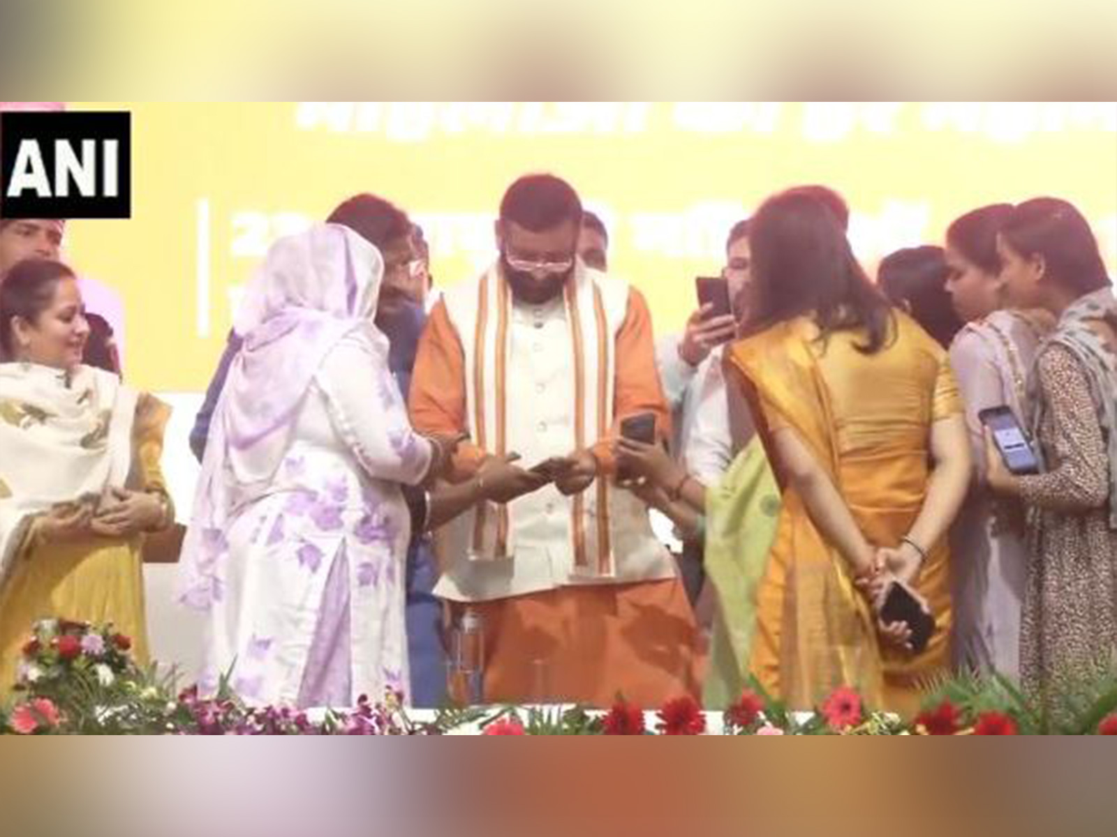 Haryana CM Nayab Singh Saini at the event (Photo/ANI) 