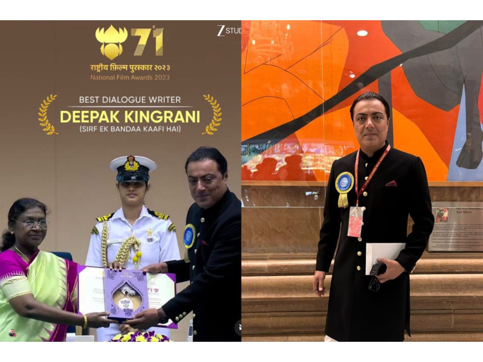 Deepak Kingrani receives National Film Award 2023 for Best Screenplay (Dialogue), highlighting craft and collaboration in Sirf Ek Bandaa Kaafi Hai