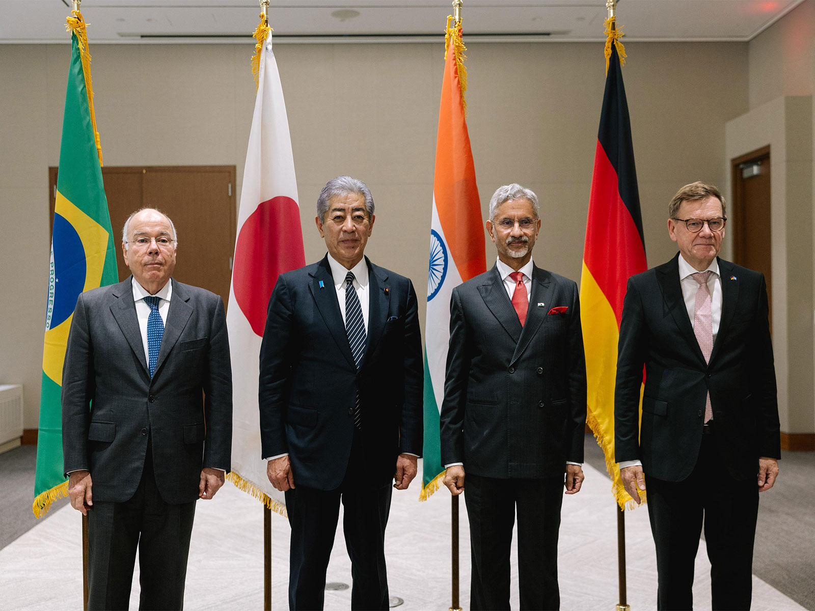 Jaishankar joins G4 counterparts at UNGA (Photo/X@DrSJaishankar)