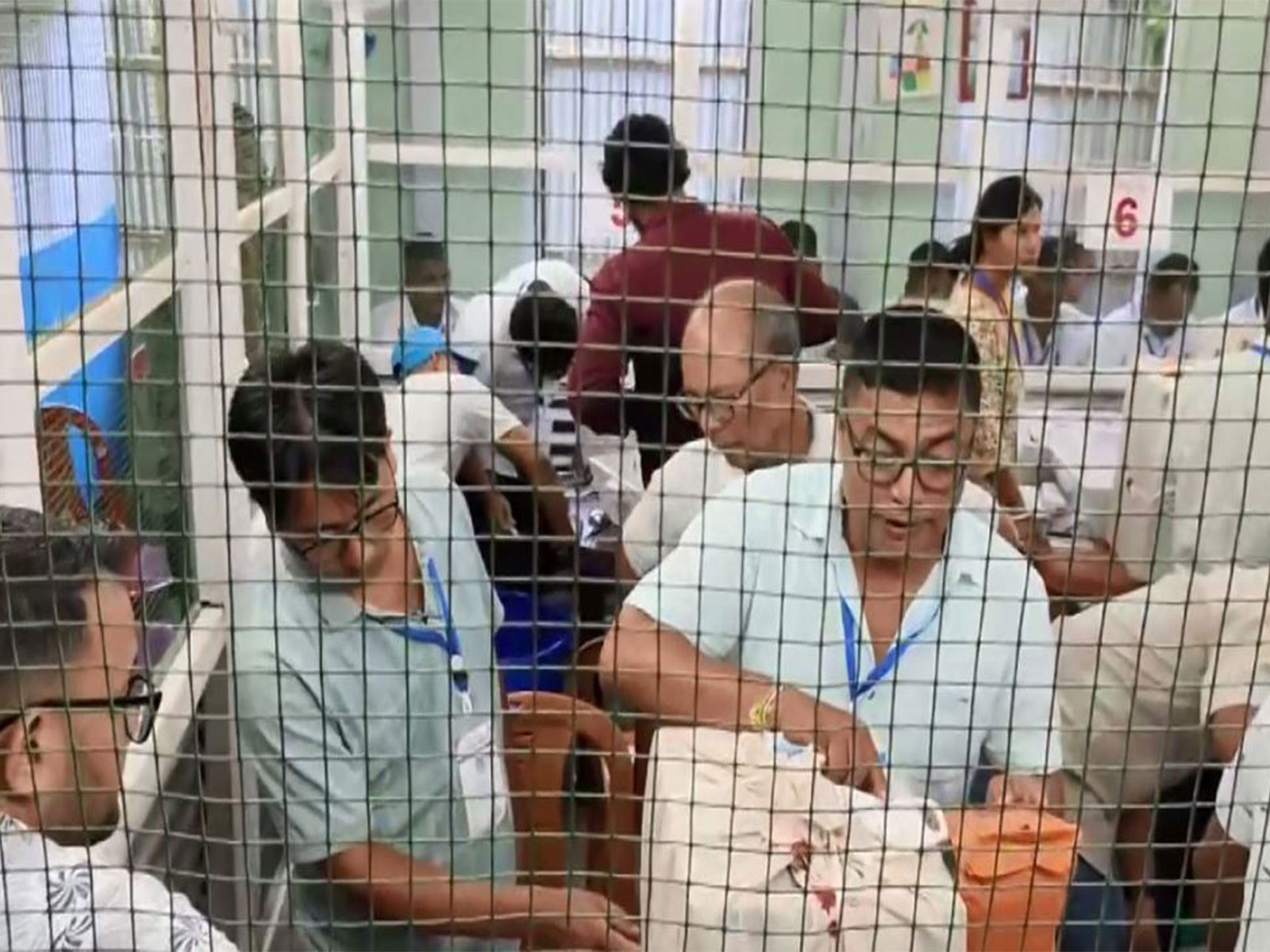 Visual from counting hall in Kokrajhar in Assam (Photo/ANI)