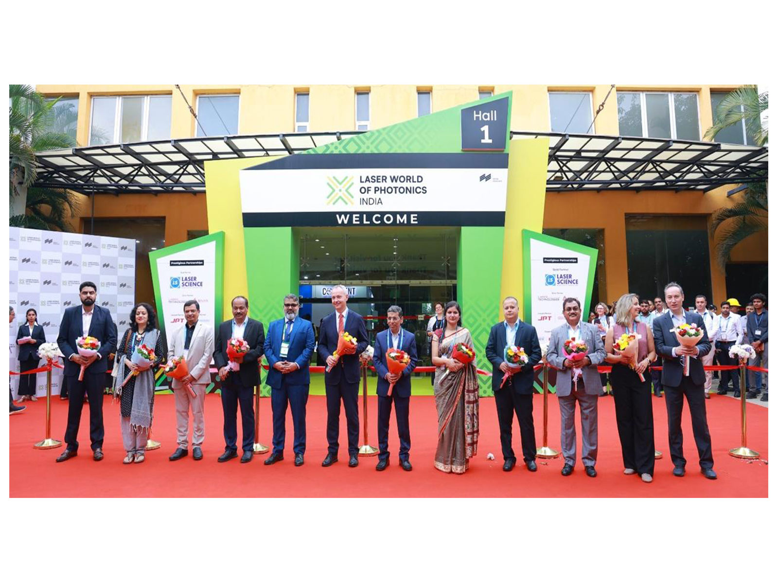 Dignitaries come together for the grand inauguration of Laser World of Photonics India 2025.
