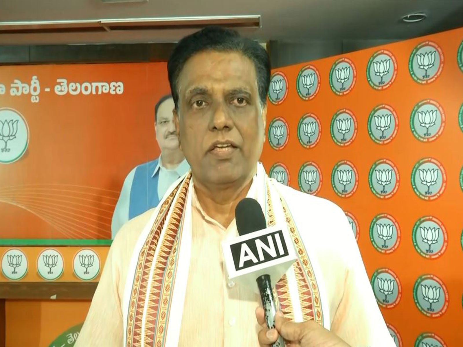 N V Subhash, Telangana state BJP chief official spokesperson and Media incharge (Photo/ANI)