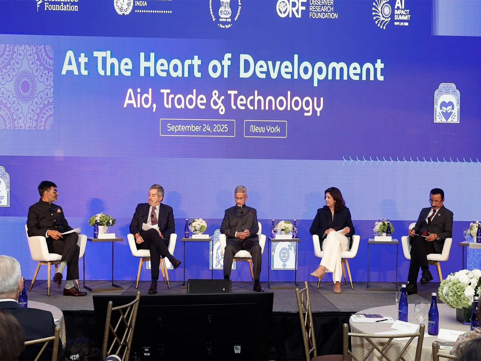 Dr S Jaishankar, Minister of External Affairs with Delegates at India Day @ UNGA (Photo/Reliance Foundation/ORF)