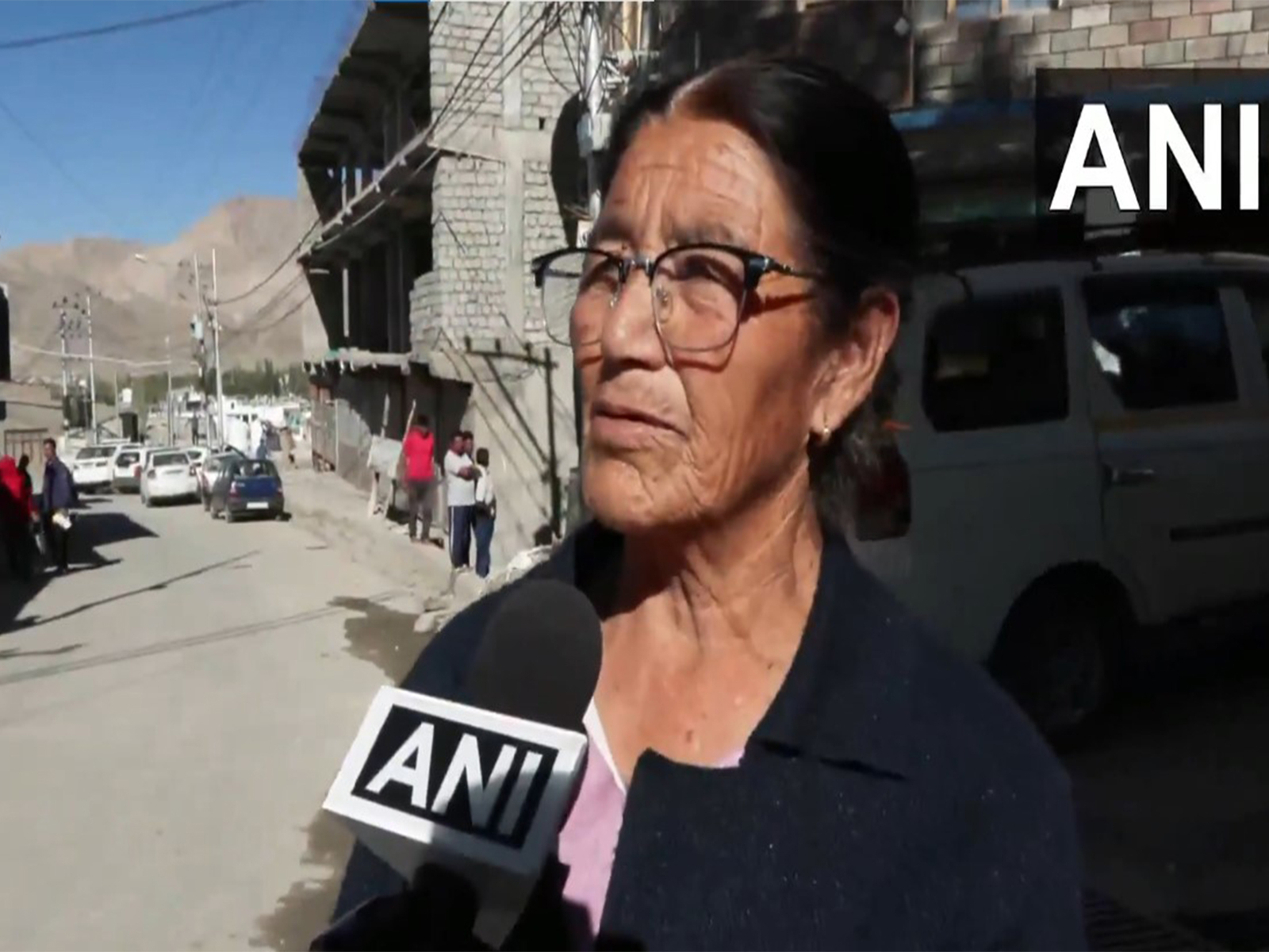 Dolma, an elderly local from Leh, Ladakh (Photo/ANI)