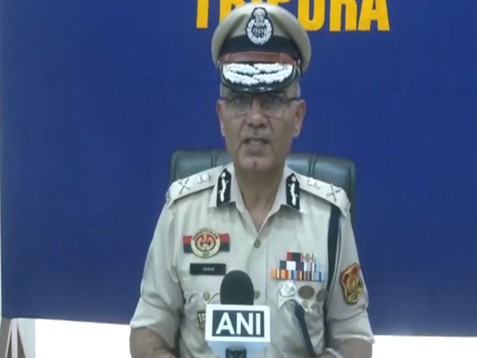 Tripura Director General of Police (DGP) Anurag Dhankar (Photo/ANI)