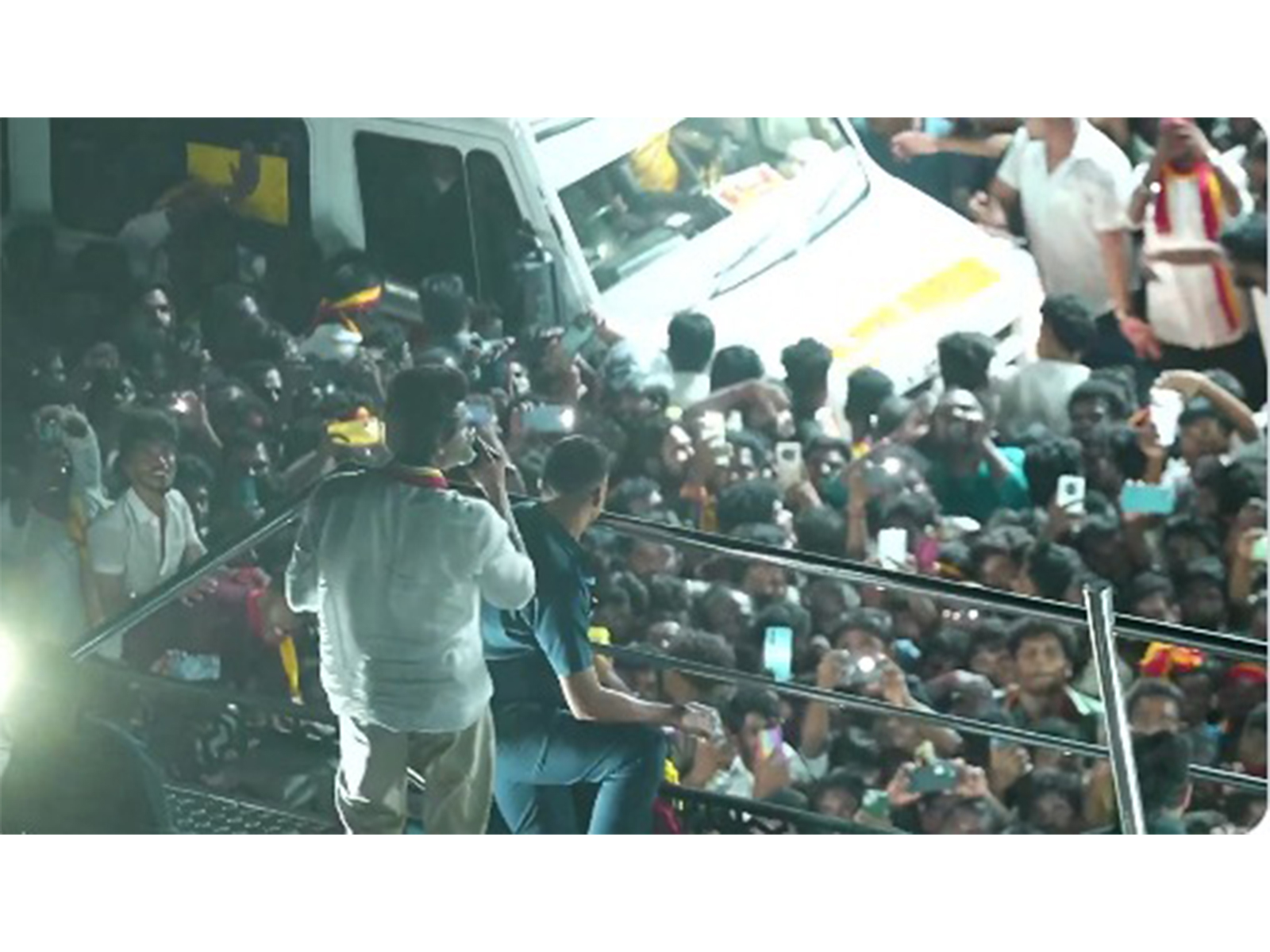 A visual from Actor Vijay’s election campaign in Karur (Photo/ANI)