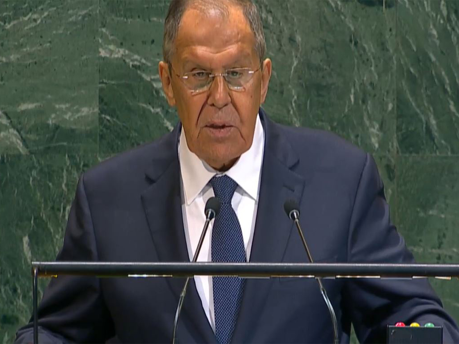 Russian Foreign Minister Sergey Lavrov speaking at UNGA in New York (Photo/UN TV)