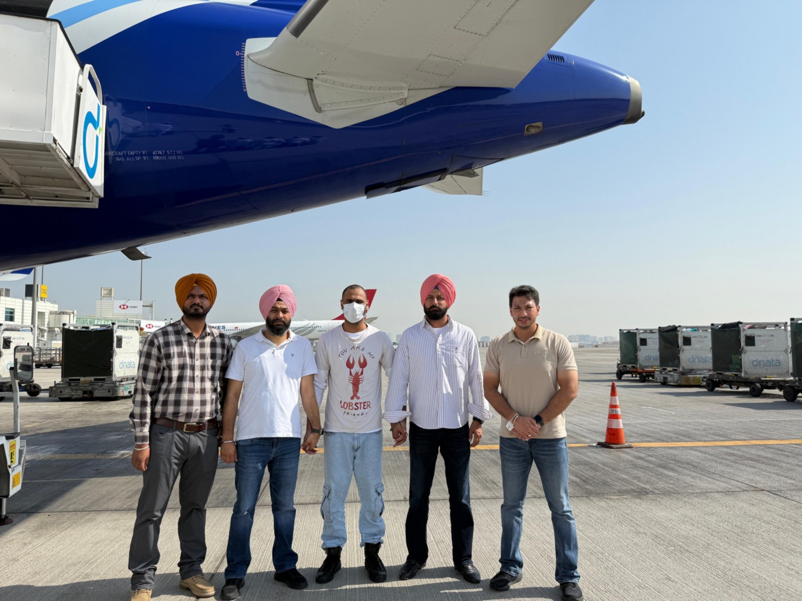 Punjab Police brings BKI terrorist Parminder Singh Pindi to India. (Photo/PunjabPolice)