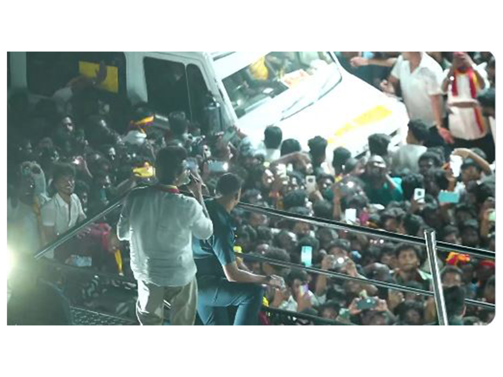 A visual from Actor Vijay’s election campaign in Karur (Photo/ANI)