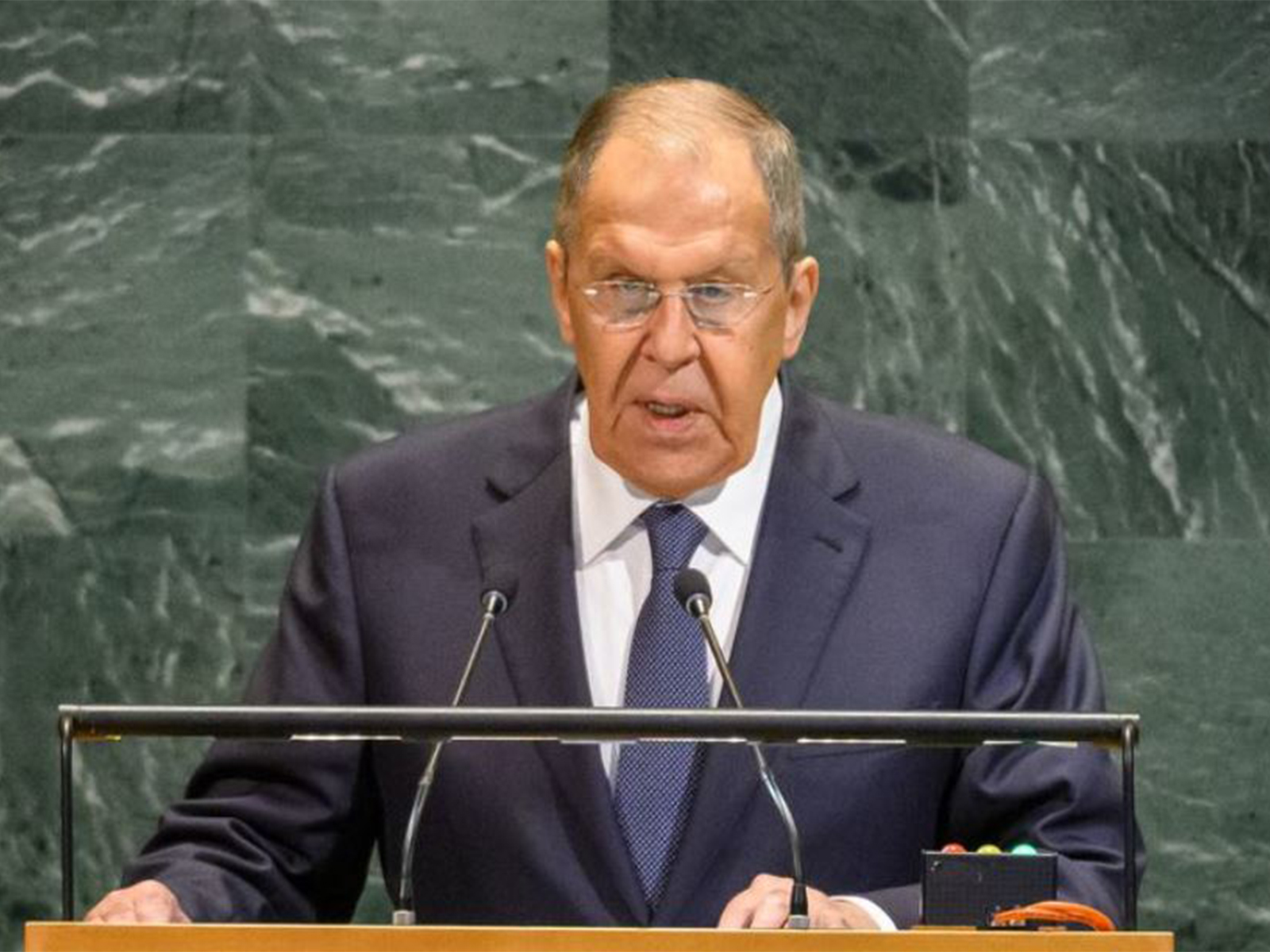 Russian Foreign Minister Sergey Lavrov speaking at UNGA in New York (Photo/UN TV)