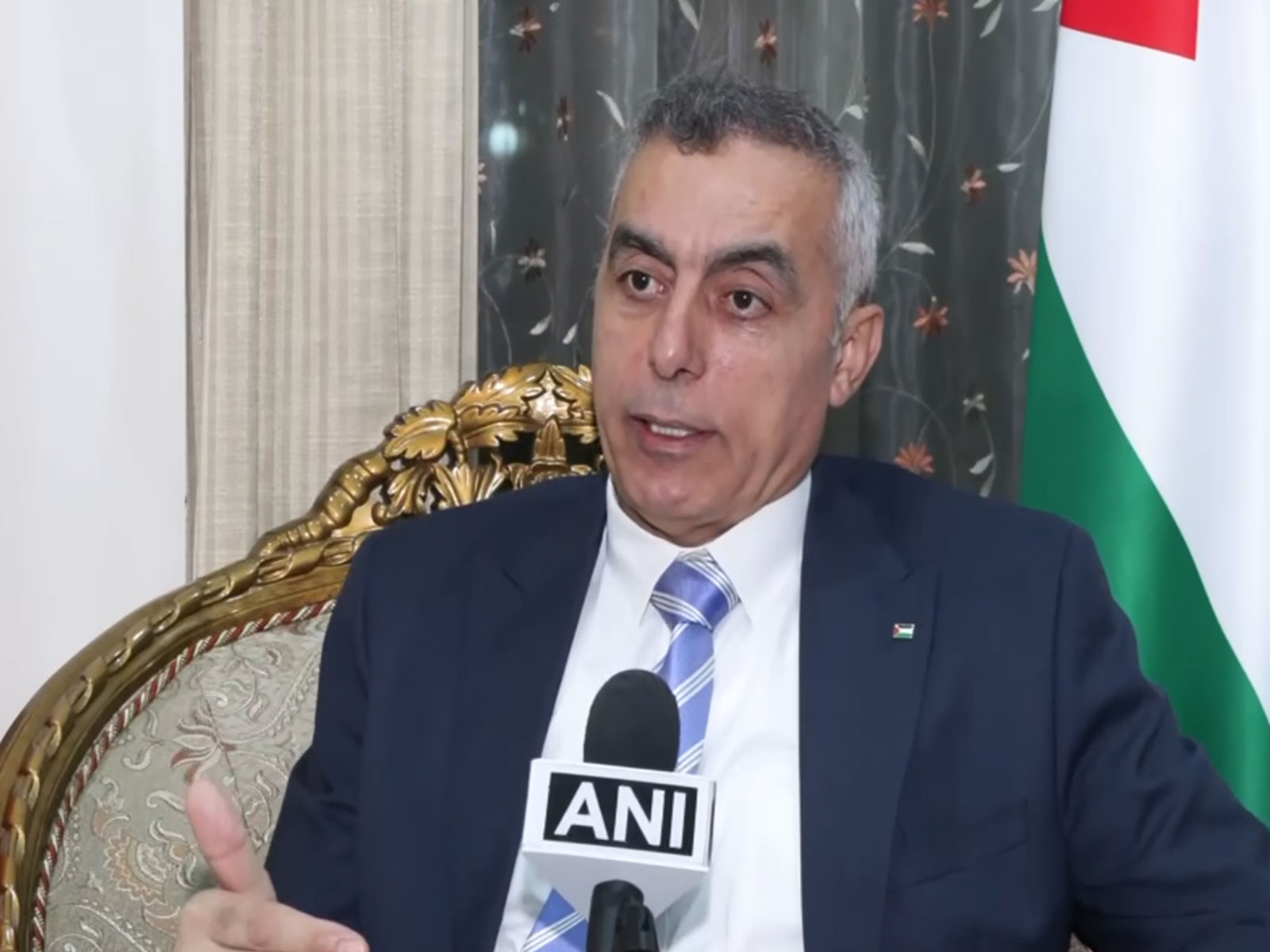 Palestinian Ambassador to India Abdullah Abu Shawesh (Image/ANI)