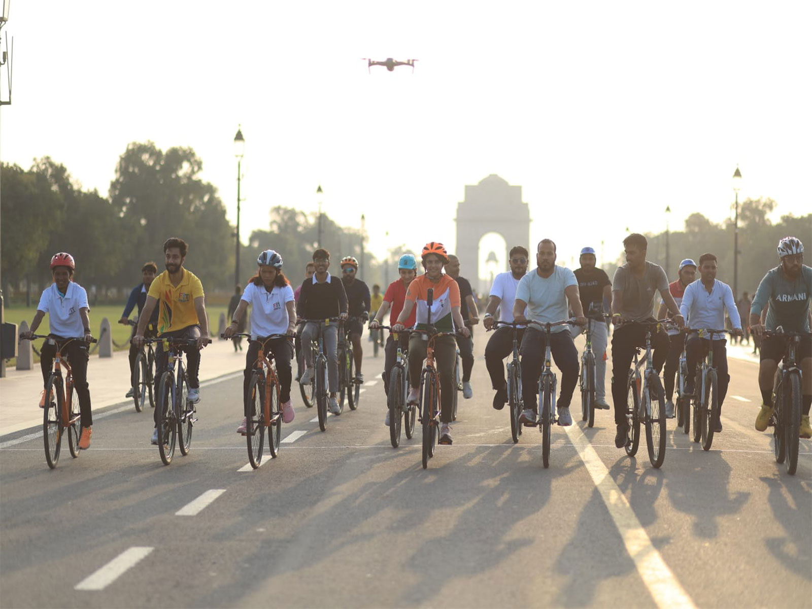 A visual from the weekly Fit India Sundays on Cycle initiative in Delhi. (Photo: SAI Media)