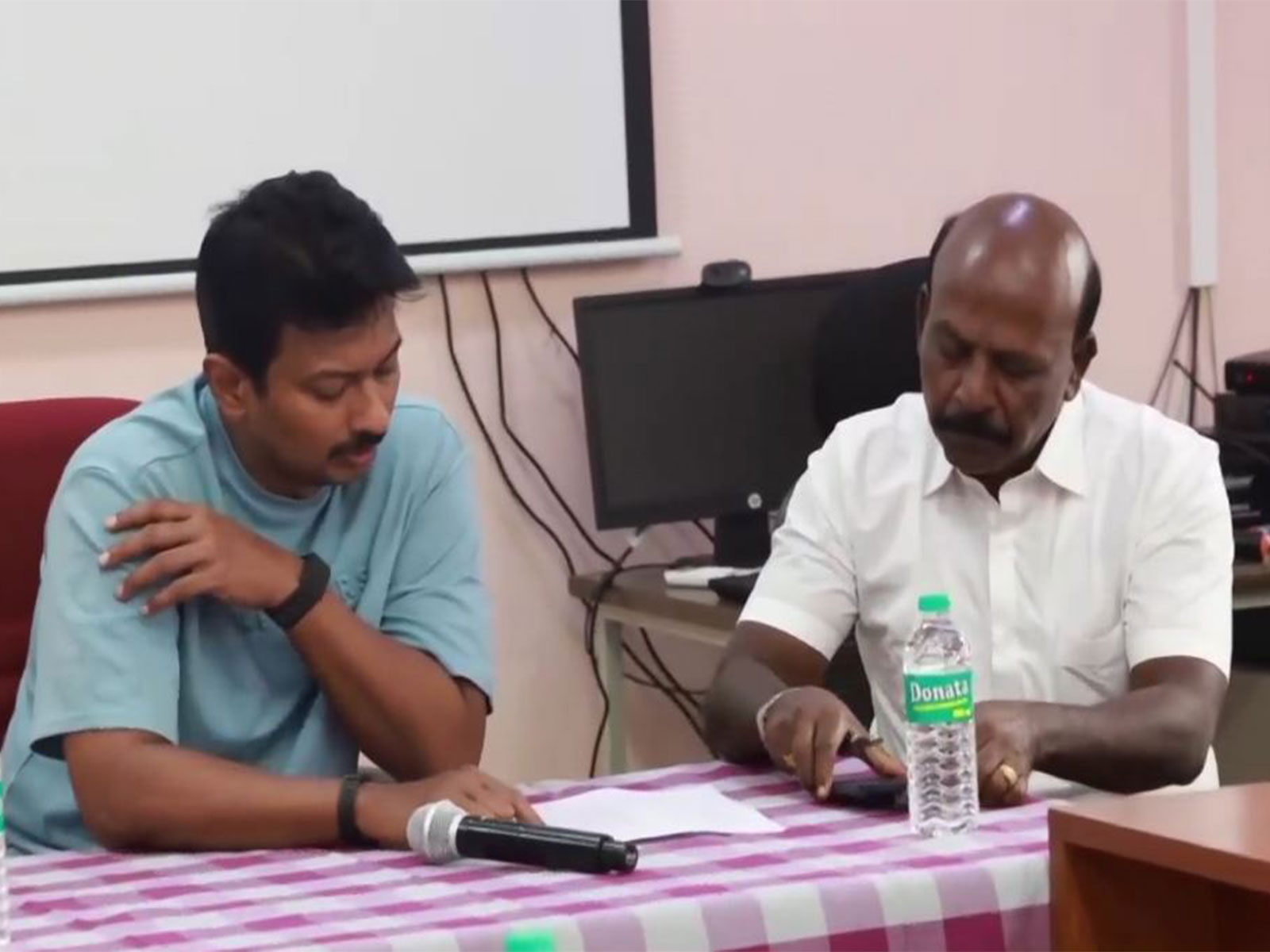 Tamil Nadu Deputy CM Udhayanidhi Stalin during the high-level review meeting. (Photo/ANI)