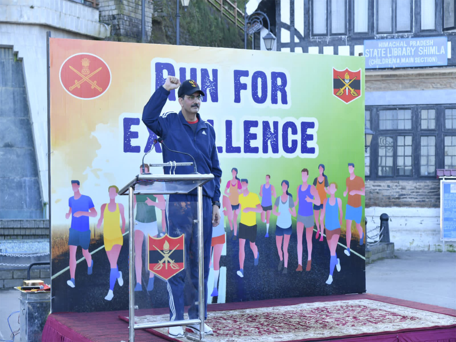 Army Training Command celebrates 35th Raising Day with band display, ‘Run for Excellence’ in Shimla. (Photo/X/@artrac_ia)