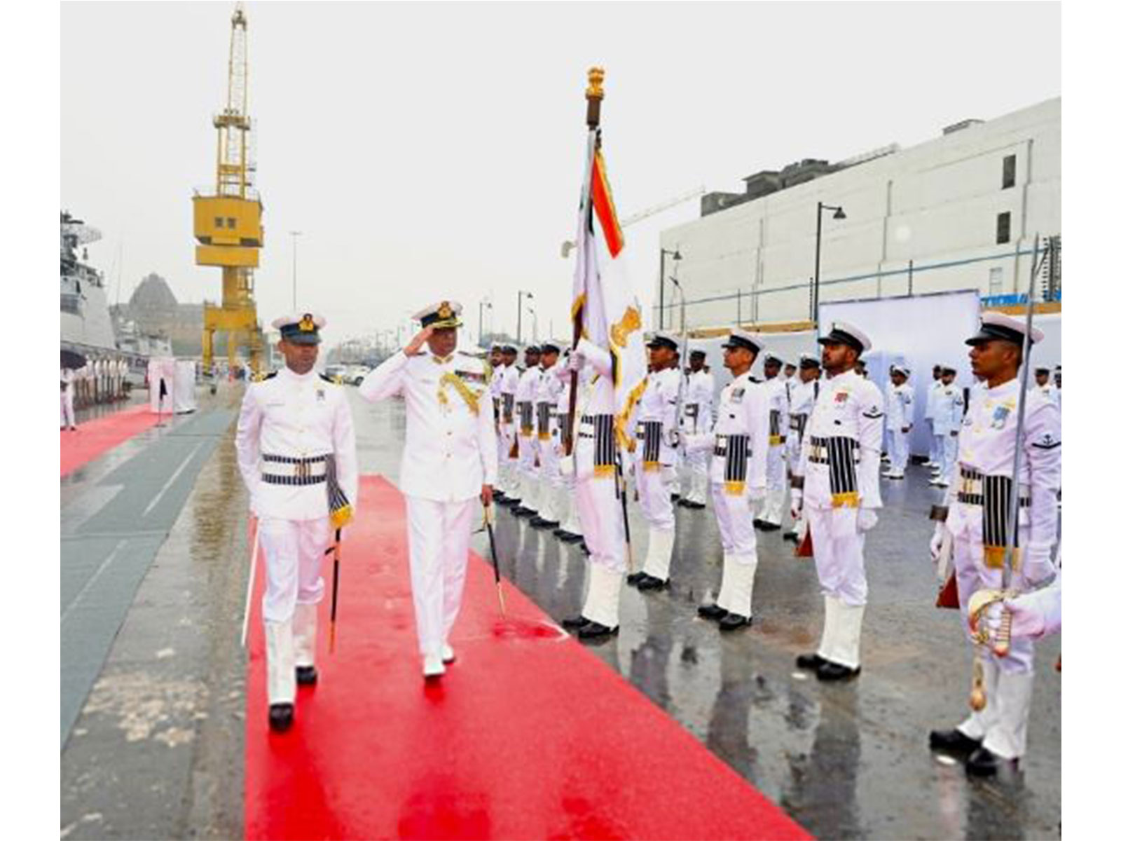 Rear Admiral Vivek Dahiya, NM, assumed Command of the Western Fleet (Photo/X: @IN_WNC)